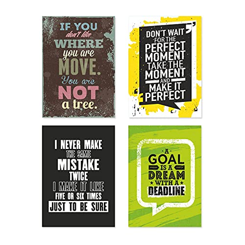 PAPER PLANE DESIGN Quote and Motivational Poster Set of 10 (Size 45 x 30 cm) (Poster-E) - Image 2