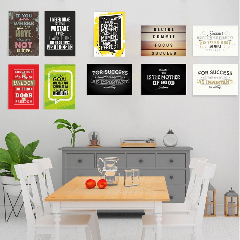PAPER PLANE DESIGN Quote and Motivational Poster Set of 10 (Size 45 x 30 cm) (Poster-E) - Image 5