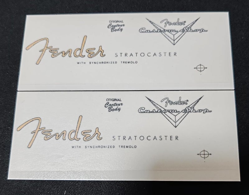 Suitable for Fender Custom Shop Electric Guitar Head Logo Water Transfer Printing Sticker (ST 58/2) - Image 2
