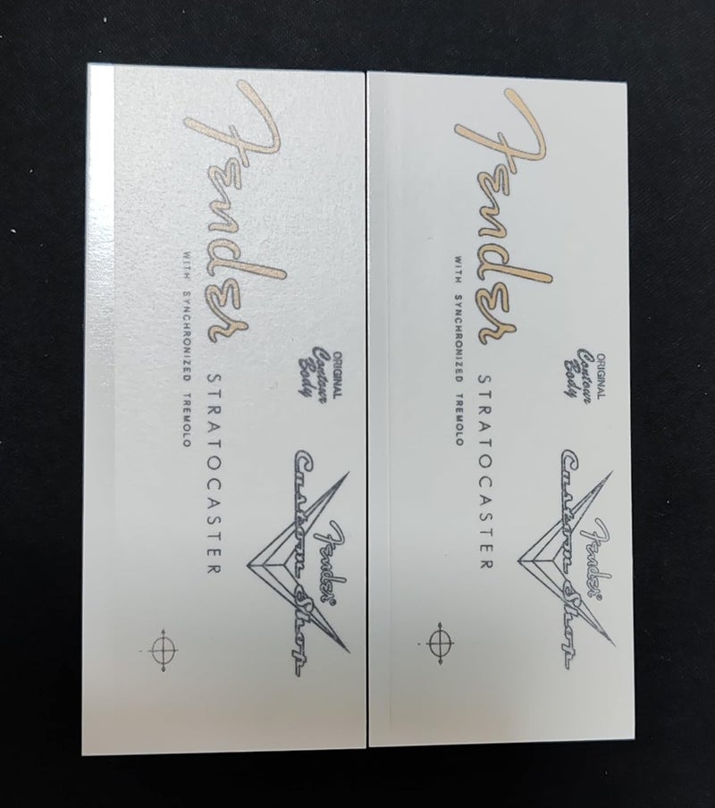 Suitable for Fender Custom Shop Electric Guitar Head Logo Water Transfer Printing Sticker (ST 58/2) - Image 3