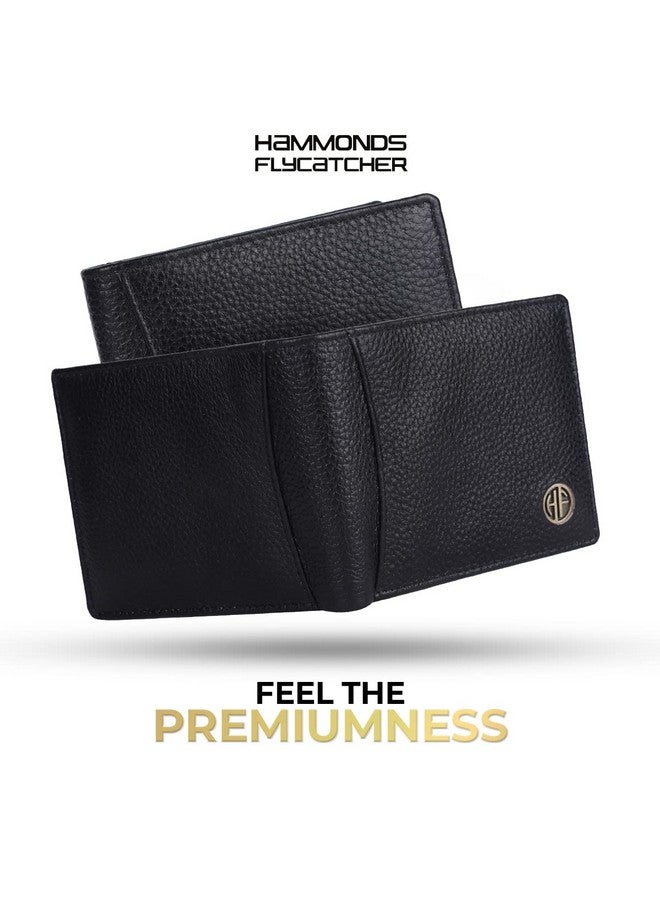  هاموندز فلاي كاتشر محفظة HAMMONDS FLYCATCHER المصنوعة من الجلد الأصلي للرجال، محفظة جلدية محمية بتقنية RFID للرجال، محفظة نقود للرجال، محفظة ثنائية الطي، 6 فتحات للبطاقات، 3 فتحات للهوية، جيب للعملات المعدنية، جيوب مخفية - أسود - Image 2