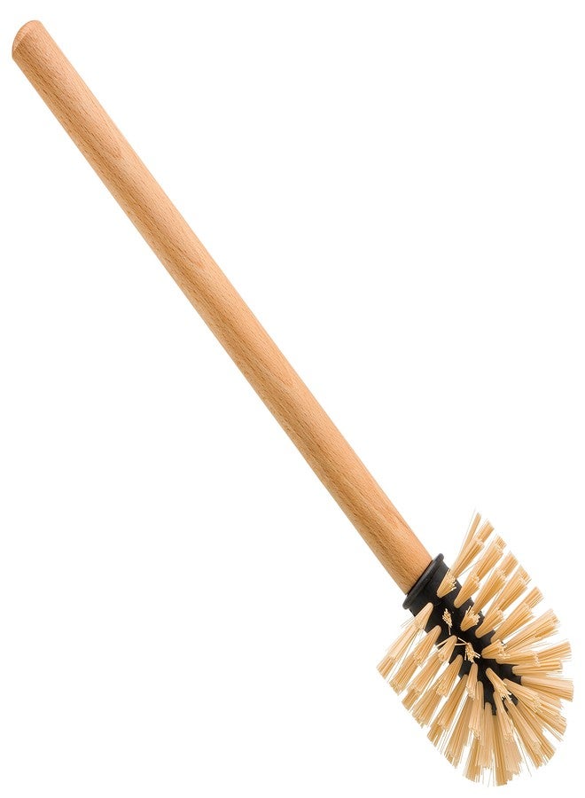 REDECKER Oiled Beechwood Toilet Brush with Replaceable Head, Made in Germany - Toilet Brush Natural Fibers Replaceable Head - Wood Handle Toilet Cleaning Brush - Wooden Toilet Brush - Image 1