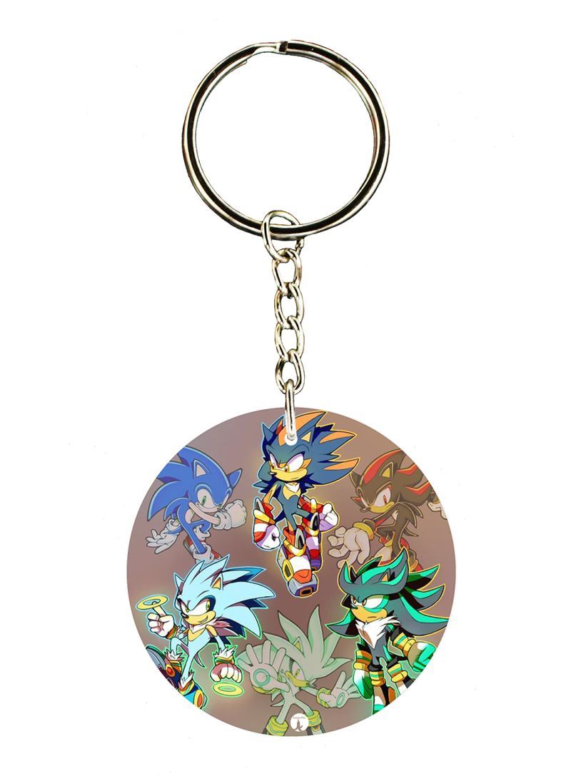 Sonic Printed Keychain