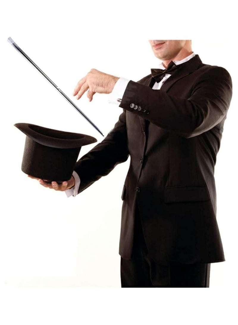 SYOSI Black Magic Wand Magic Appearing Cane Magic Staff for Professional Magician Stage Street Magic Performance Accessories 110cm - Image 3