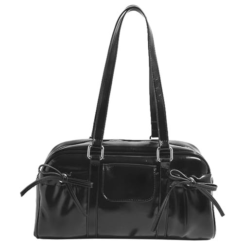 Geelyda Retro Y2K Shoulder Tote Bag for Women - Faux Leather Top Handle Purse, Stylish Underarm Handbag for Everyday Use, Shopping, Work, Travel - Image 1