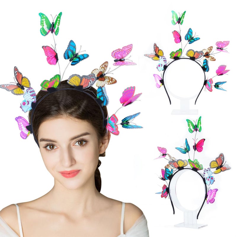 Stylish Butterfly Hair Hoop For Women, Bridal And Party Headband With Elegant Design - Image 3