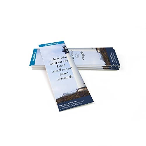 Logos Trading Post Christian Bookmark with Bible Verse, Pack of 25, Assurance Themed, Those Who Wait on the Lord Shall Renew Their Strength, Isaiah 40:30-31 - Image 1