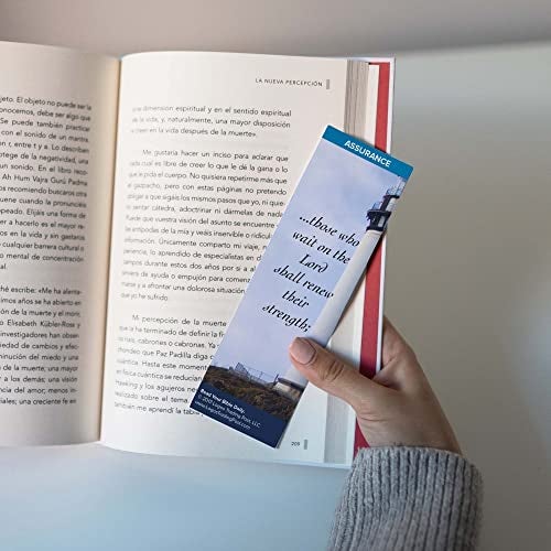 Logos Trading Post Christian Bookmark with Bible Verse, Pack of 25, Assurance Themed, Those Who Wait on the Lord Shall Renew Their Strength, Isaiah 40:30-31 - Image 5