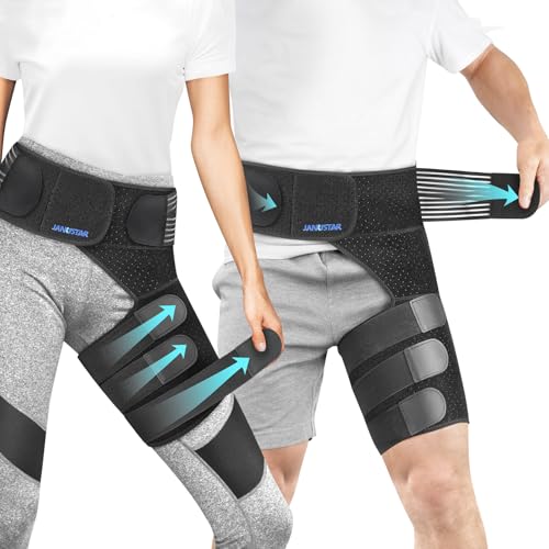 Janustar Sciatica Pain Relief Devices, Hip Brace for Women Men, Thigh, Groin, Hamstring Compression Sleeve - Image 1