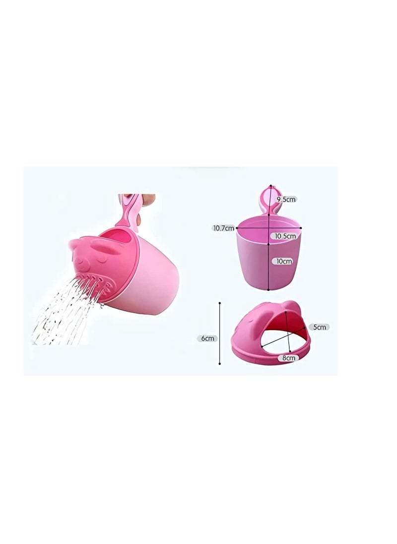 SYOSI - Baby Kids Cartoon Bear Bathing Cup Baby Shower Shampoo Cup Bailer Baby Shower Water Spoon Bath Wash Cup - Image 1