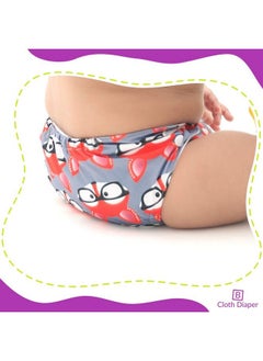 BEMBIKA Cloth Polyester Diapers For Babies Washable Reusable Adjustable Sizes No Inserts Included (Grey Fox + Rockstar 02 Years) Combo Pack Of 2  - Image 5