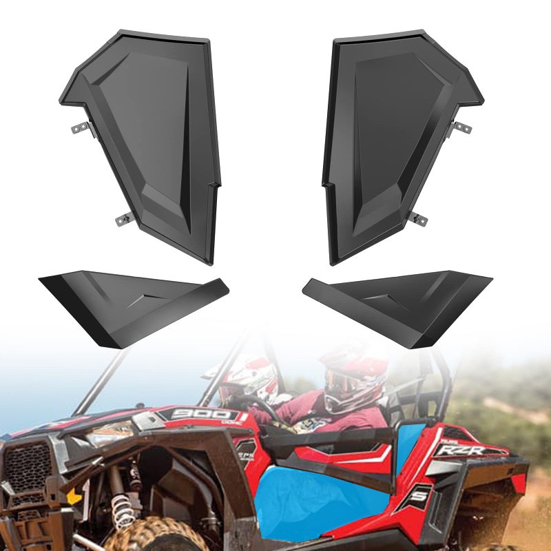 A UTV PRO Lower Door Inserts Panels Kit for 20142020 Polaris RZR 900 for UTV 2 Seater Half Doors RZR 900 Accessories Plastic with Builtin Metal Frame Replace OEM 2880207