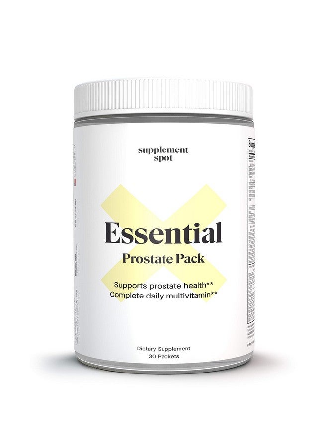 Supplement Spot Essential Prostate Health Pack Prostate Supplements For Men W/Saw Palmetto Vitamins Minerals Daily Multivitamin For Men To Support Prostate Overall Health Dietary Supplement 30 Packets - Image 2