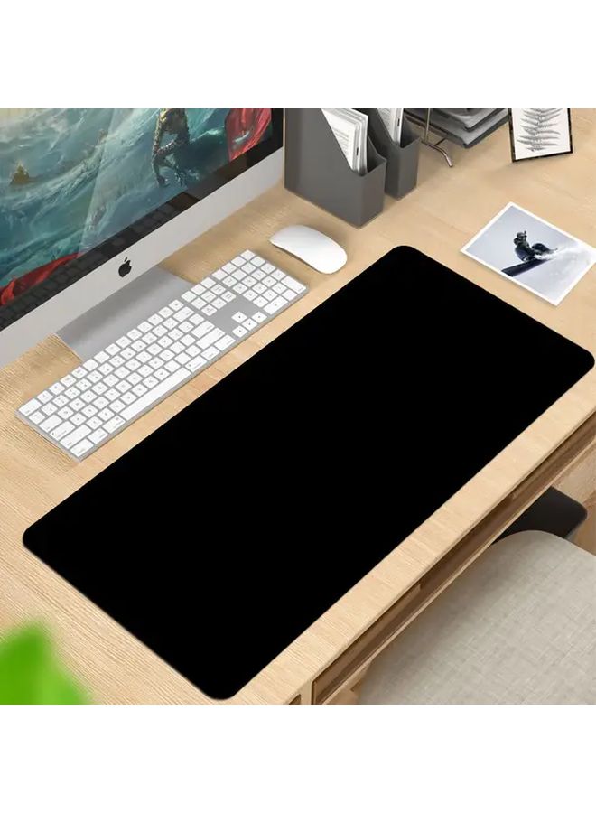 Large Black Gaming Mouse Pad 35 43x11 81 Inch Stitched Edges Non Slip Rubber Base - Image 2