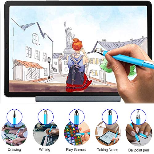 Penyeah Stylus, 4-in-1 Stylus Pen for Touch Screen, High Precision and Sensitivity Disc,Mesh,2 Sized Rubber Tips, Universal for iPhone/iPad/Android/Samsung/HP Tablets All Capacitive Touch Screens-Blue - Image 2
