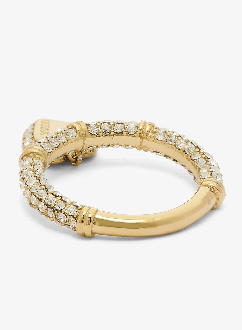 GUESS  Heart Charm Pave Ring for Women | Best Price UAE
