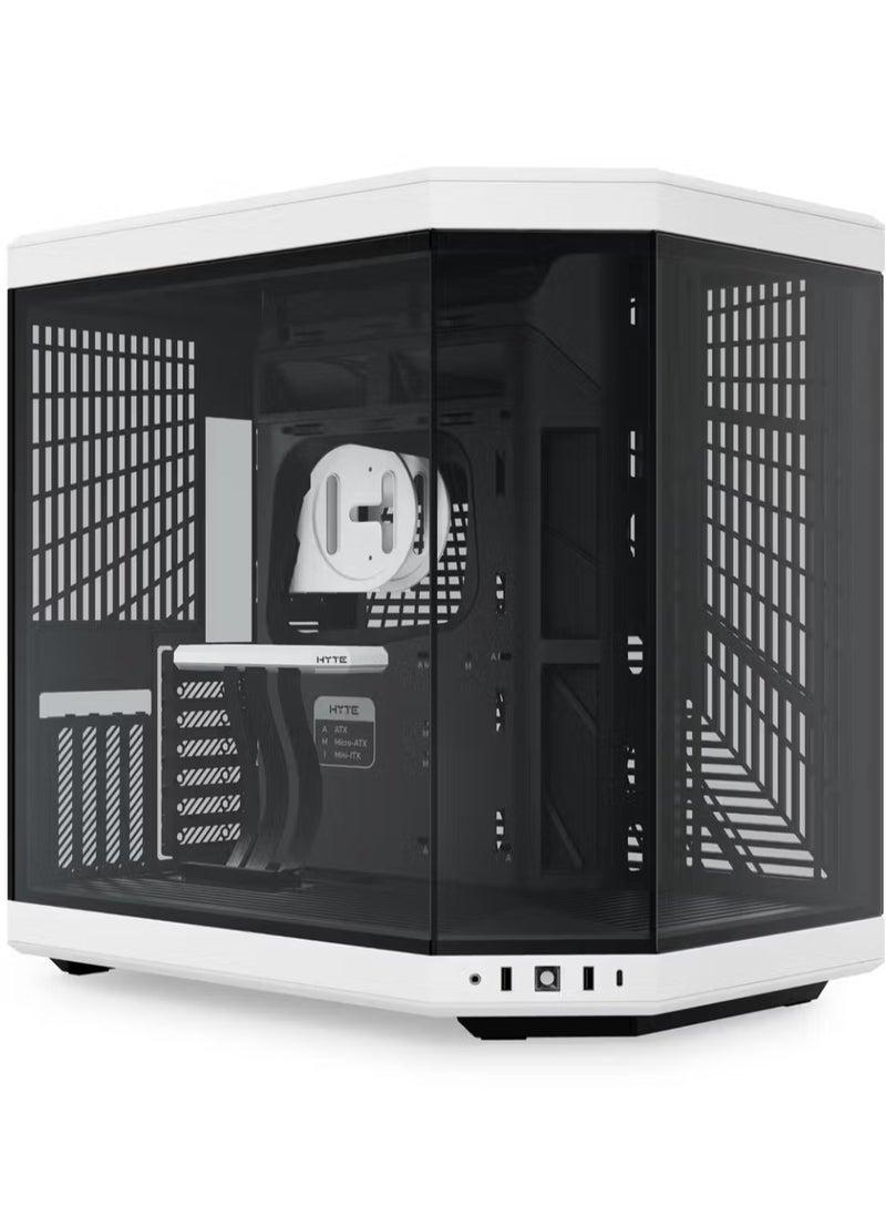 HYTE HYTE Y70 Dual Chamber Mid-Tower ATX Case - Black/White  - Image 1