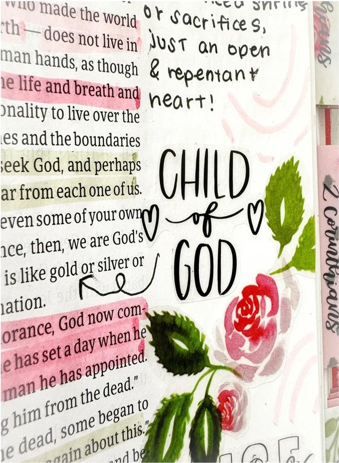 OAEUQ Clear Bible Journaling Stickers 312 PCS Transparent Scripture & Faith Stickers Scripture Stickers with Bible Verses for Bible Study Prayer Journal, and Planner Decor - Image 5
