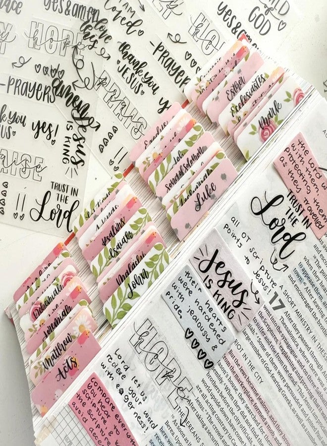 OAEUQ Clear Bible Journaling Stickers 312 PCS Transparent Scripture & Faith Stickers Scripture Stickers with Bible Verses for Bible Study Prayer Journal, and Planner Decor - Image 2