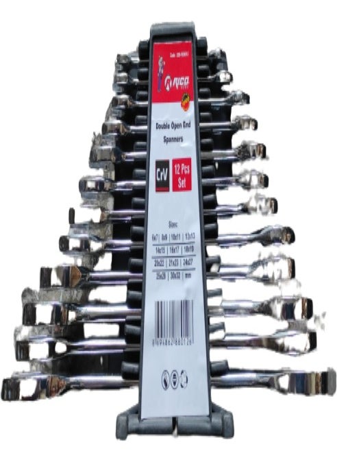 RICO Snc 020-RC8012 12PC Open End Wrench Set Original 