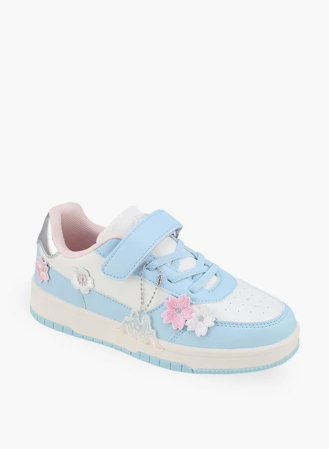 Kappa Girls Hook & Loop Ankle School Sneakers
