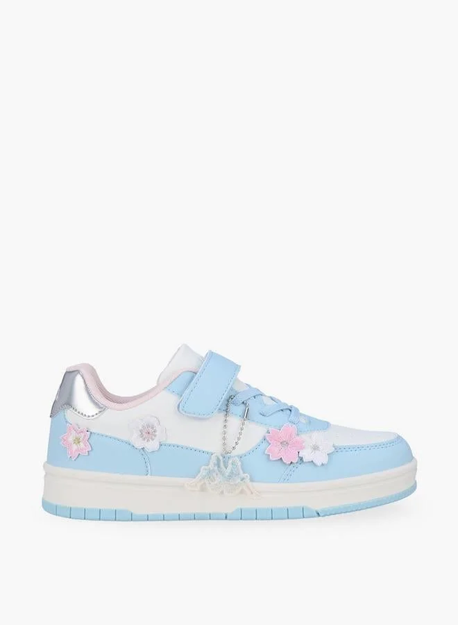 Kappa Girls Hook & Loop Ankle School Sneakers