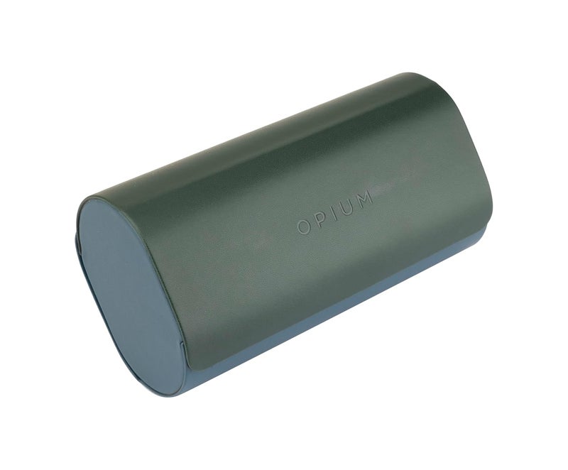 OPIUM حافظة نظارات شمسية ونظارات طبية 2 في 1 من أوبيم | صندوق صلب ذو قسمين للرجال والنساء | تخزين واقي للنظارات والشمسية | تصميم مدمج وصديق للسفر - Image 1