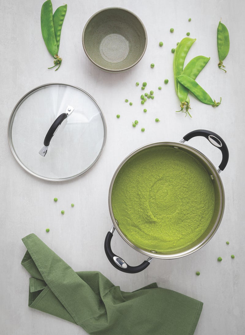 ترامونتينا سولار سيليكون قدر ستانلس ستيل  سم . لتر بقاع ثلاثي - Image 3