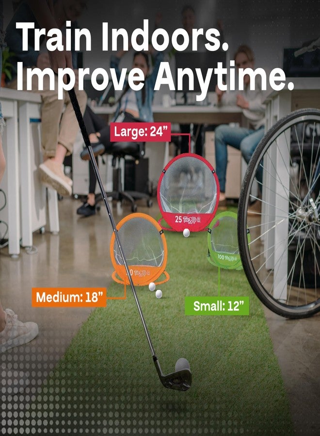 Golfgen PGA Tour Golf Practice Aids By Golfgen: Premium Chipping Nets, Putting Rings, & Targets, Indoor & Outdoor Training, Improve Accuracy & Control, Master Putting and Chipping, Portable for On The Go - Image 5