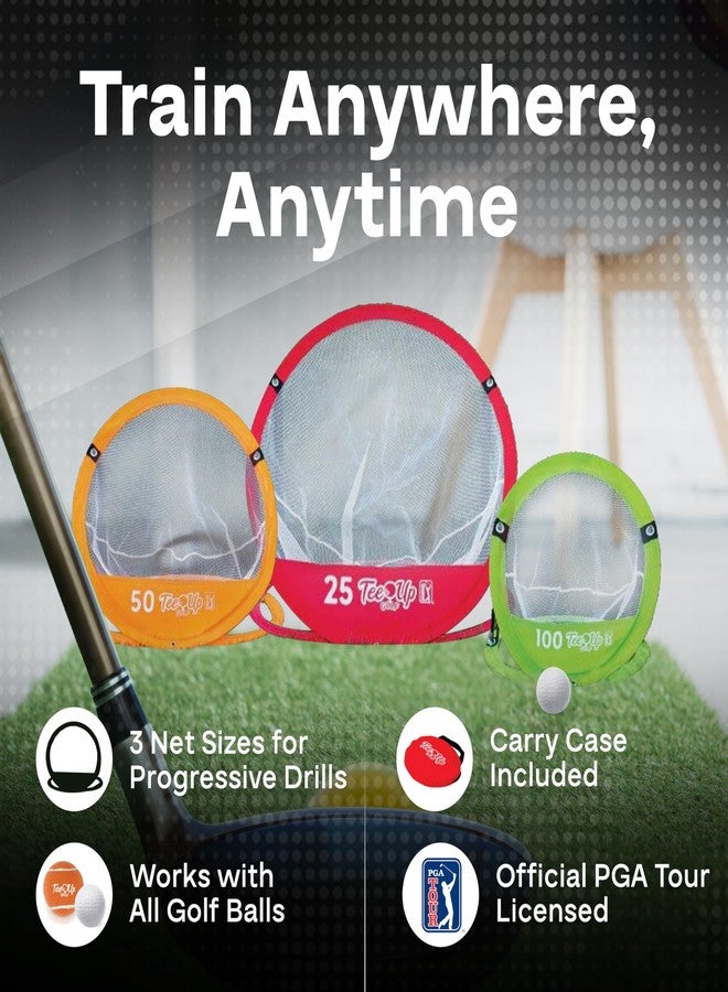 Golfgen PGA Tour Golf Practice Aids By Golfgen: Premium Chipping Nets, Putting Rings, & Targets, Indoor & Outdoor Training, Improve Accuracy & Control, Master Putting and Chipping, Portable for On The Go - Image 2