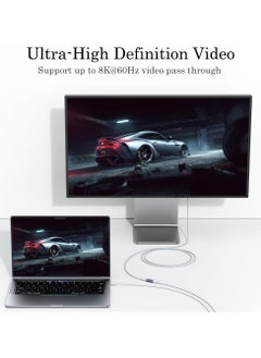غنافوتو مقرنة USB C بقدرة 240 واط (2 عبوة)، موسع محول USB من النوع C أنثى إلى أنثى متوافق مع Thunderbolt 4/3 يدعم شحن حتى 240 واط ونقل بيانات بسرعة 40 جيجابت في الثانية وفيديو 8K @ 60 هرتز  - Image 5
