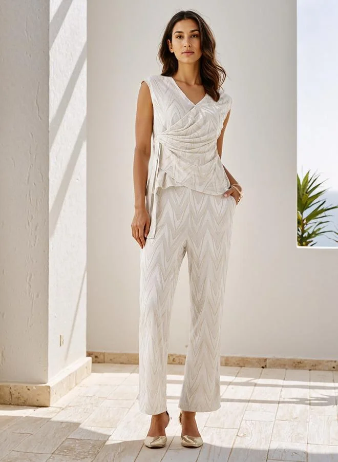 Iconic Skinny Fit Pants with Elasticated Waistband and Pockets