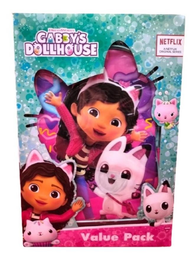Gabby's Dollhouse بيت الدمى جابي - عبوة اقتصادية 5 في 1 - حقيبة عربة 16 بوصة  - Image 5