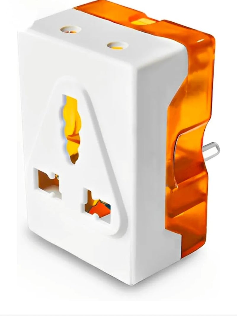 Multiplug with 3 Sockets 16 Amp 240V 3 Socket Extension Boards with Led Indicator 3 Pin Plug White 6 to 16 Amp  - Image 1