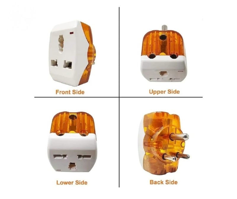 Multiplug with 3 Sockets 16 Amp 240V 3 Socket Extension Boards with Led Indicator 3 Pin Plug White 6 to 16 Amp  - Image 3
