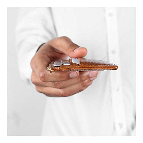 DailyObjects Slim Skinny Fit Card Wallet for Men and Women | Genuine Leather | Credit/Debit Card Holder | 3 Slots for Cash, Card & IDs | Stylish Pocket Purse | Money Organiser - Image 5