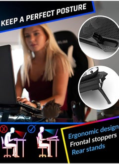 Snooe Laptop Cooling Pad with 4 Silent Cooling Fans and Dual USB Ports for Desks and Laptops, Suitable for Devices up to 17 Inches  - Image 3