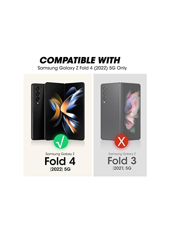 SupCase Unicorn Beetle Case for Galaxy Z Fold 4 5G (2022), [Rugged Belt Clip] Shockproof Protective Case with Built-in Screen Protector & Kickstand (Black) - Image 3