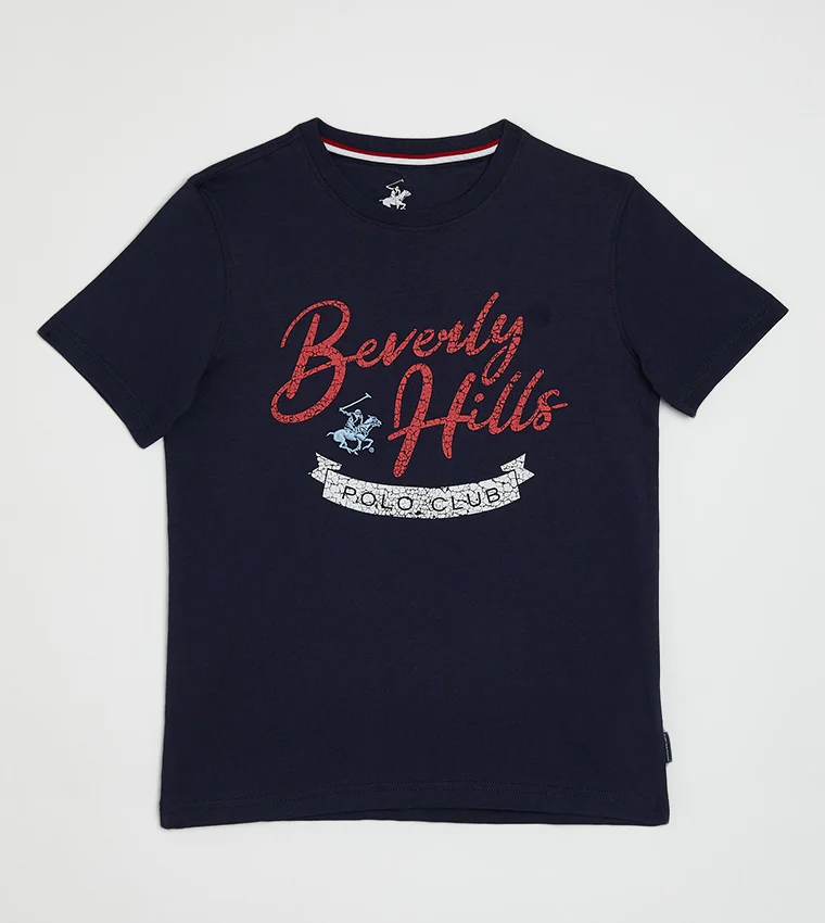 بيفرلي هيلز بولو كلوب تي شيرت بأكمام قصيرة مطبوع من بيفيرلي هيلز بولو كلوب