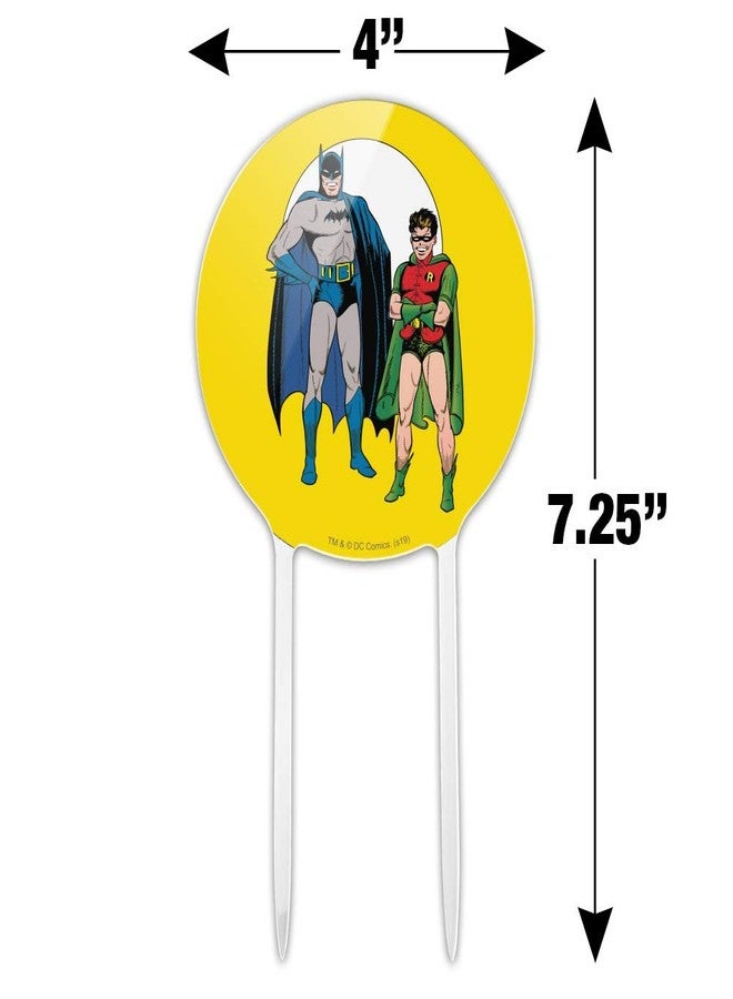 غطاء كعكة من الأكريليك على شكل باتمان وروبن لتزيين الحفلات بمناسبة ذكرى الزفاف أو عيد الميلاد أو التخرج - Image 2