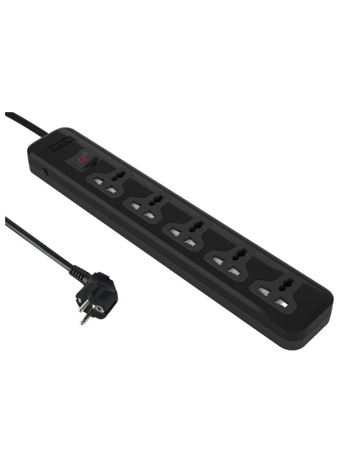 آي لوك مشترك كهربائي  iLOCK Basic  أصلي 100%  - 5مخارج، كابل 2 متر، بسدادات أمان - Image 4