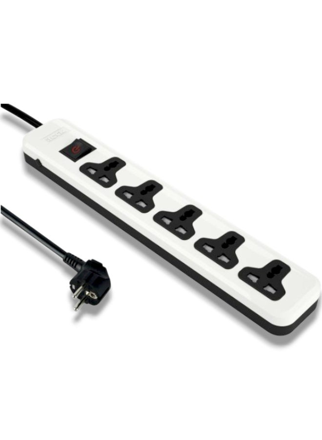 آي لوك مشترك كهربائي  iLOCK Basic  أصلي 100%  - 5مخارج، كابل 2 متر، بسدادات أمان - Image 3