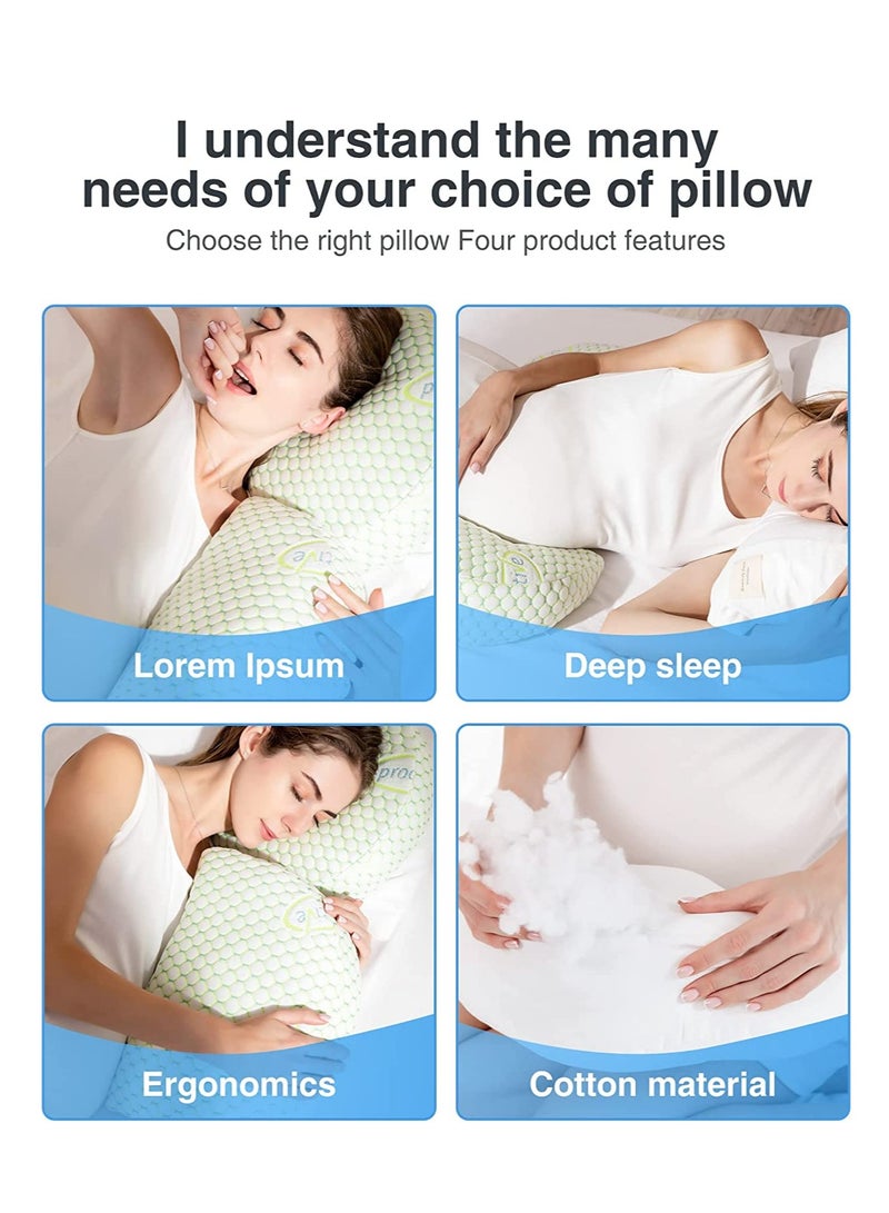 SYOSI Pregnancy Pillows for Sleeping, Maternity Pillow, Pregnancy Body Pillow Support for the Back, Legs, Belly, and Hips of Pregnant Women, Detachable and Adjustable with Pillow Cover - Image 2