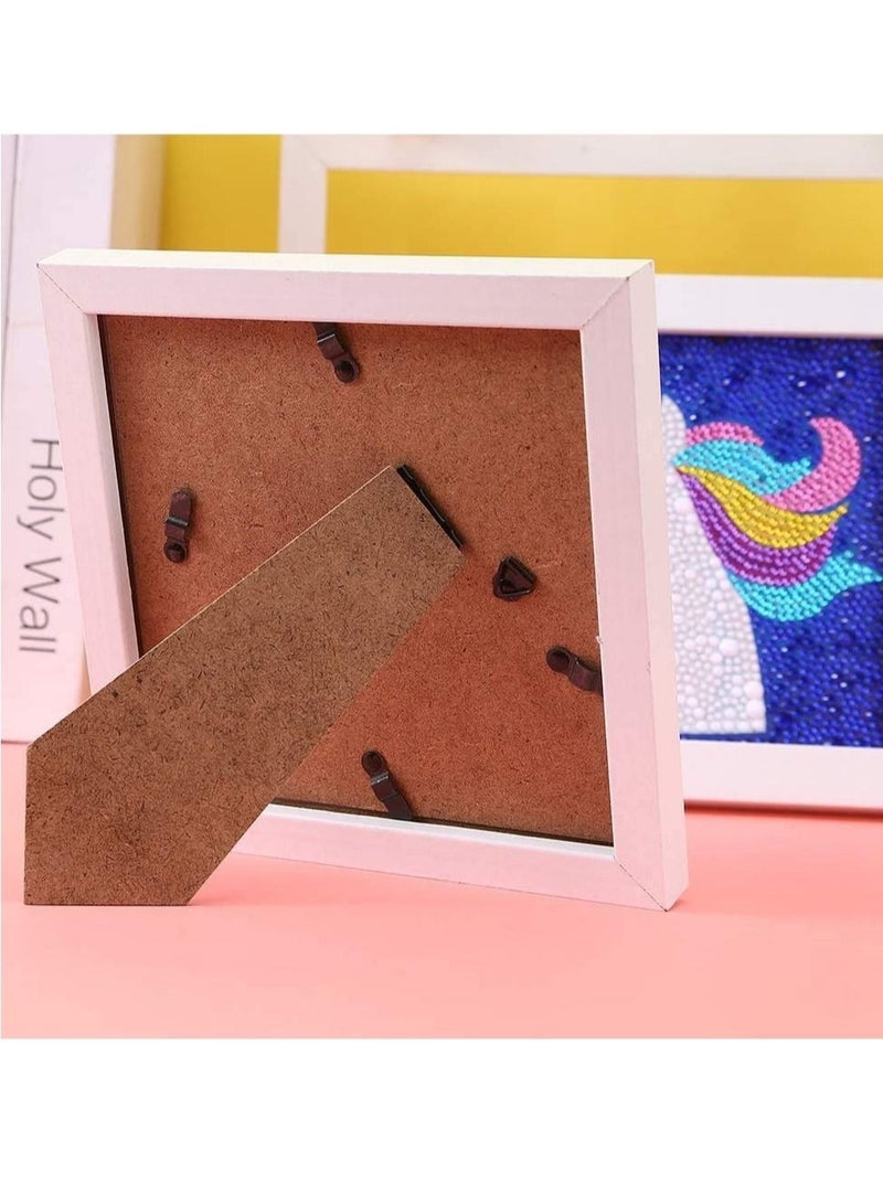 كابتن تيك DIY 5D Diamond Painting Kit, DELFINO Unicorn Crafts Kits Diamond Painting Full Drill Kits Kids Adults Beginner with White Frame Embroidery Mosaic Making for Home Wall Decoration Birthday Gift - Image 3