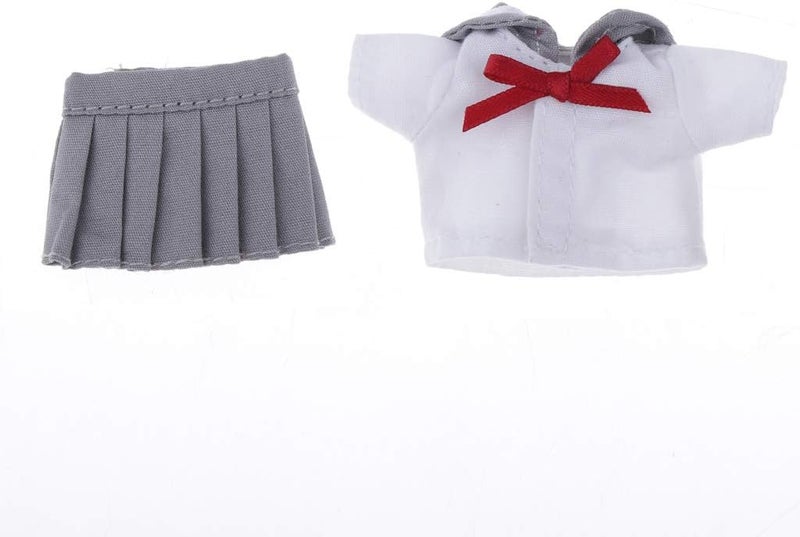 klarako Handmade Mini Clothes JK Clothing for 11cm or 1/12 Scale BJD Dolls, Light Grey, as described - Image 2