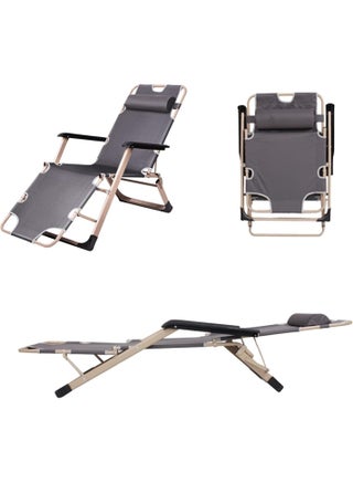 Outdoor Recliner,Folding Chair,Lounge Chair,Camping Chair,Beach Chair,Adjustable Chair for Camping Picnic Pool Beach Backyard (Grey) - pzsku/ZE47ACAA086996C90B832Z/45/_/1718248406/da1cec95-1803-4a4e-8370-9577eda58081