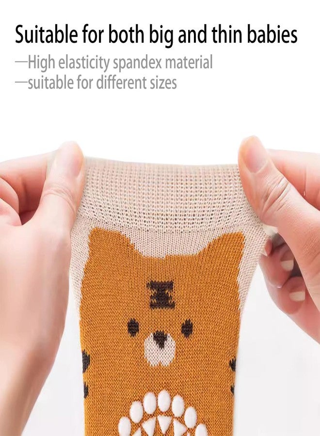 TFTSR Baby Knee Pads for Crawling (3 Pairs) and Baby Socks for Walking (3 Pairs), Walking Protector for Toddler Kid Girls Boy - Image 3