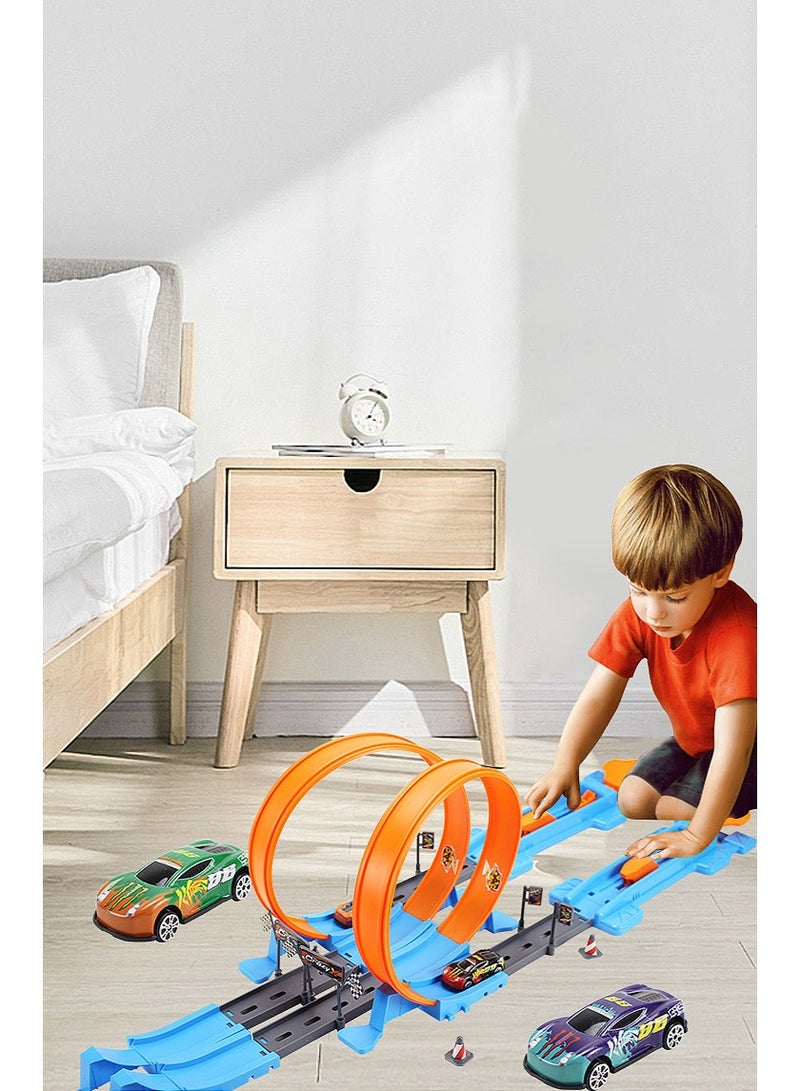 هالامودو لعب الأطفال حلة السيارة । السباق المعادن + يا (آبز)، المصممة المسار । الدائري 360 ° التناظرية بدأت تتسارع بدء । । । اللعبة السباقات الأبوة تجربة قيادة غمر । السرعة التحديات المثيرة । سيارات لعبة । الملغم المعمرة مناسبة للأطفال من سن الثلاث سنوات وما فوقها - Image 1