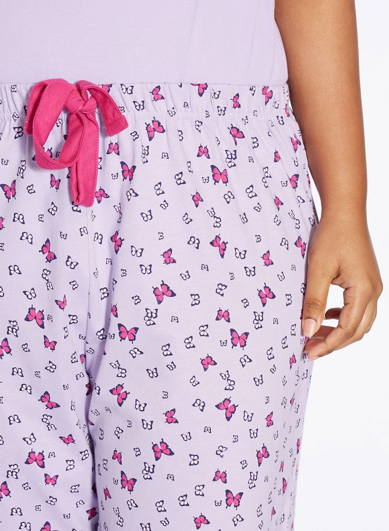 EVANS Butterfly Pyjama Bottoms