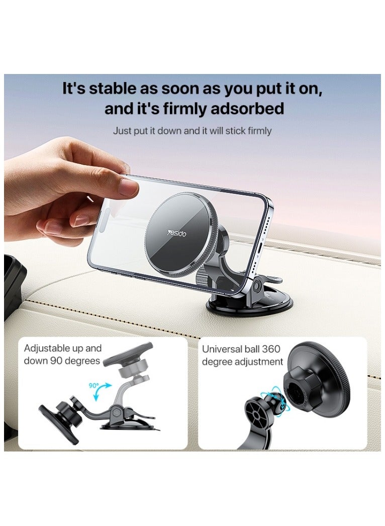 Yesido C177 Mini Suction Cup Type Magsafe Magnetic Car Holder - Image 2